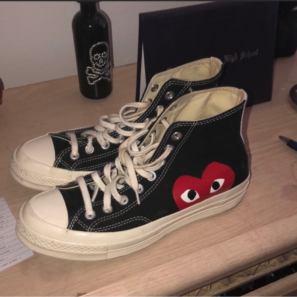 CDG converse high tops